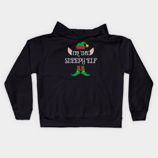 I'm The Sleepy Christmas Elf Kids Hoodie